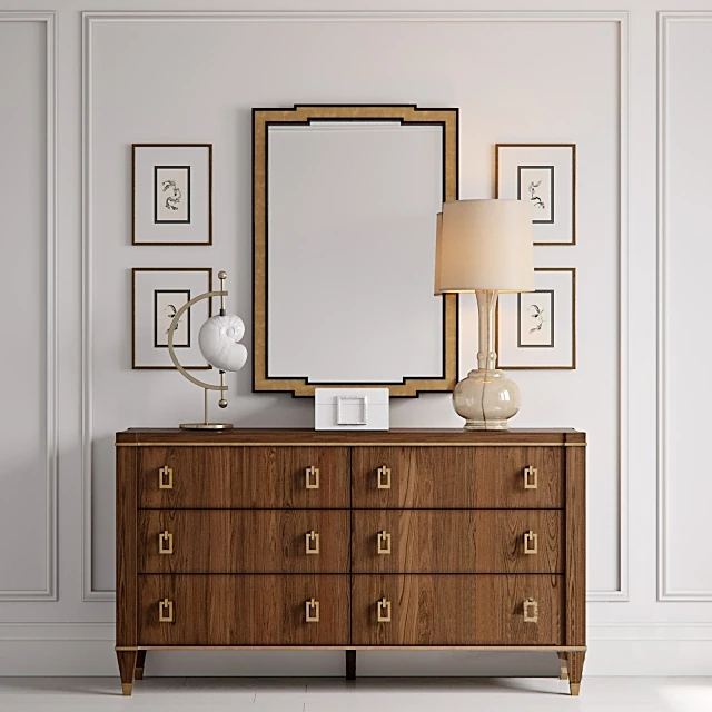 Sideboard & Chest of Drawer / Table lamp 1