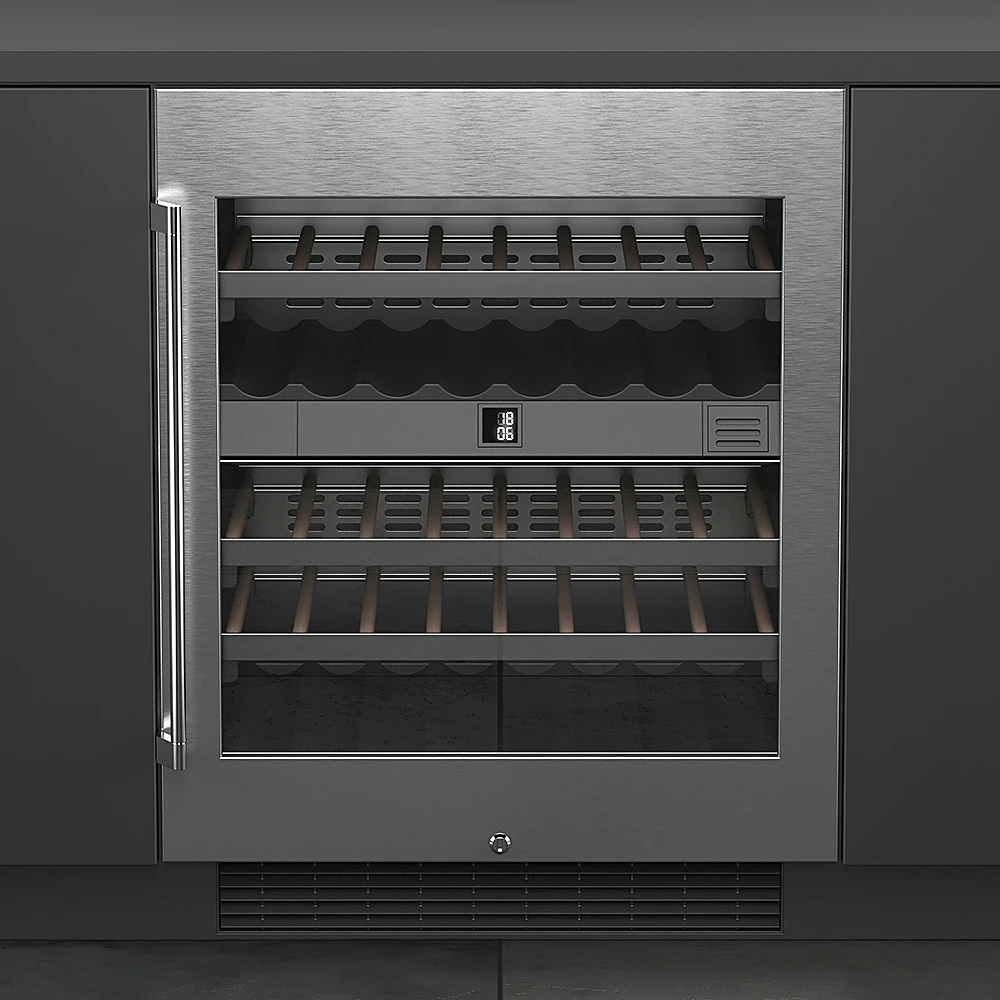 Built-in Wine Refrigerator with Stainless Steel Finish
