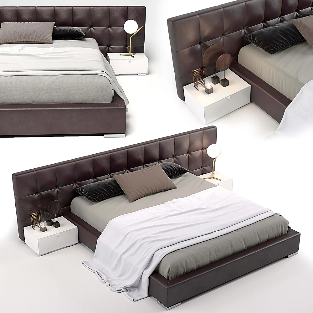 Upholstered Bed Mademoiselle 8 by Bolzan