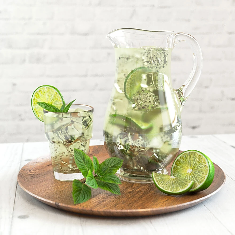 Mojito Pitcher Set with Limes and Mint