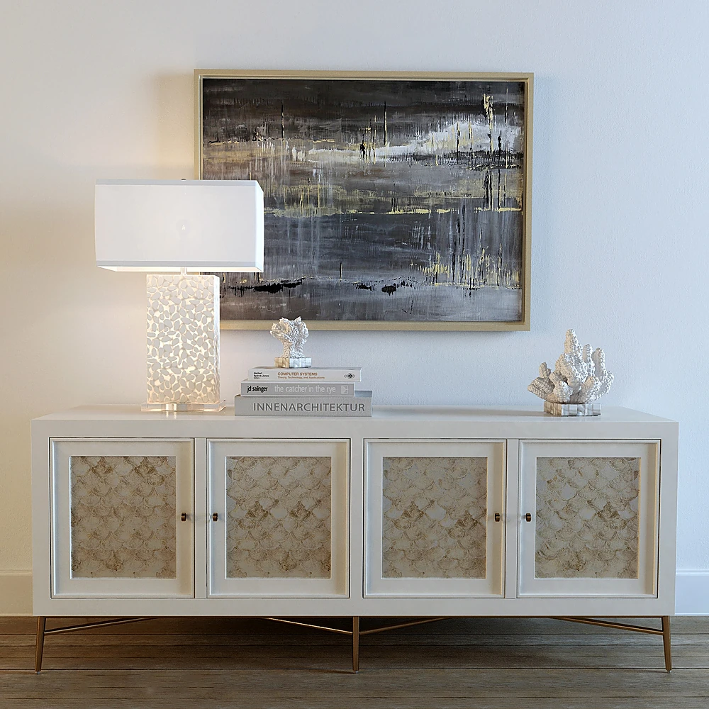 Chest of Drawers with Capiz Shell Panels