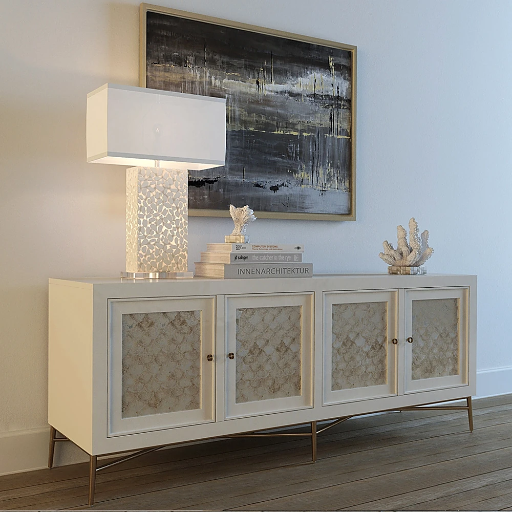 Chest of Drawers with Capiz Shell Panels (3)