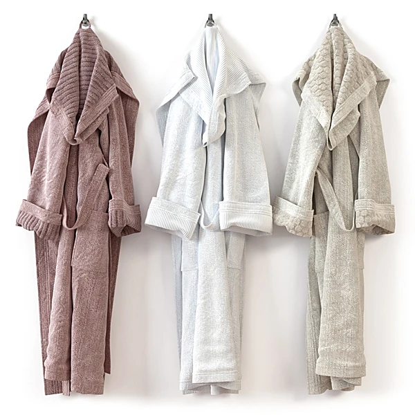 Bathrobe Collection with Hooded Terry Fabric