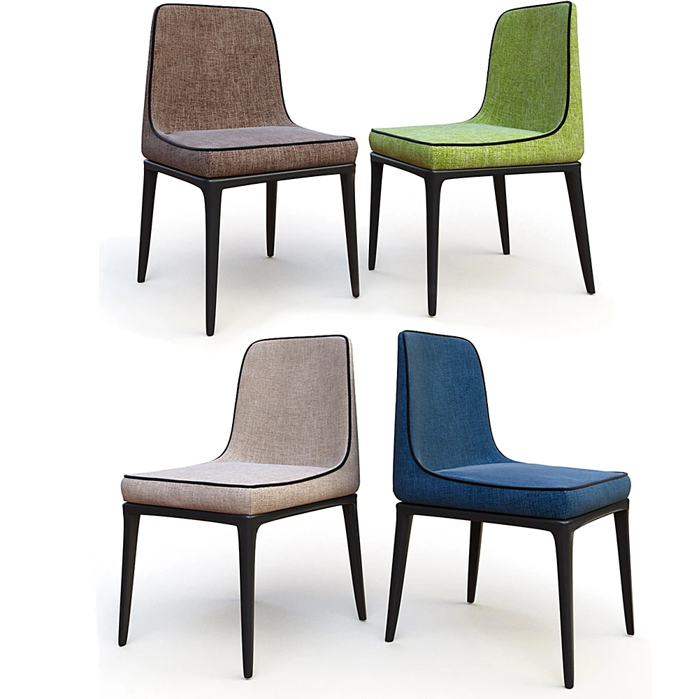 Modern Upholstered Chair with Tapered Legs