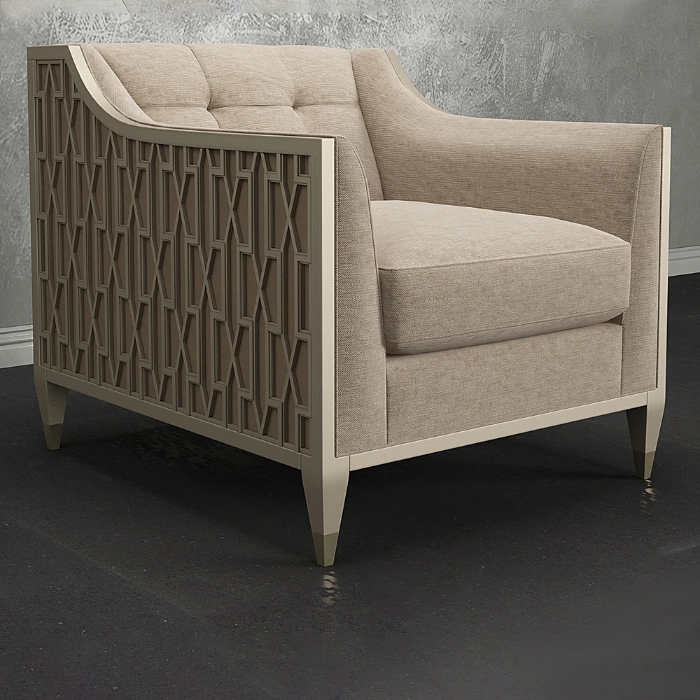 Armchair TRA-SIDCHA-009 by Caracole