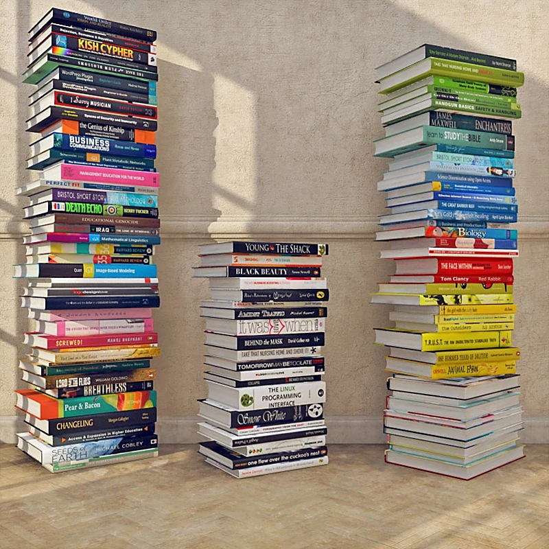 Eclectic Collection of Books Stacks