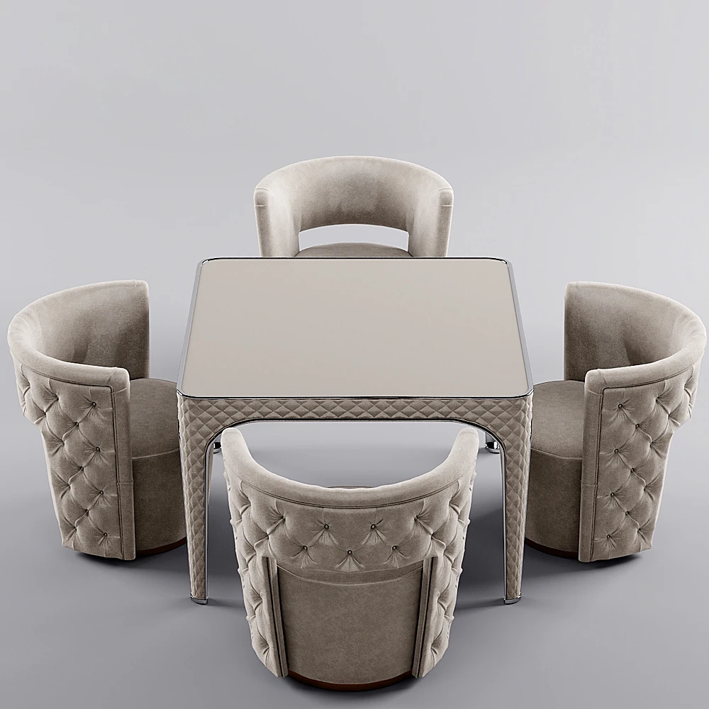 Table and Chair Set Giotto 2 by Rugiano
