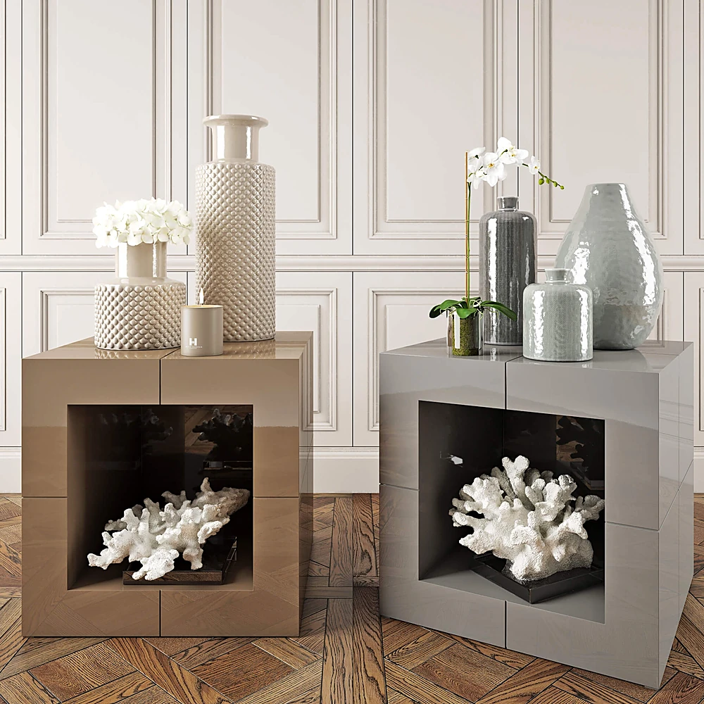 Sideboard & Chest of Drawer / Decorative set 1