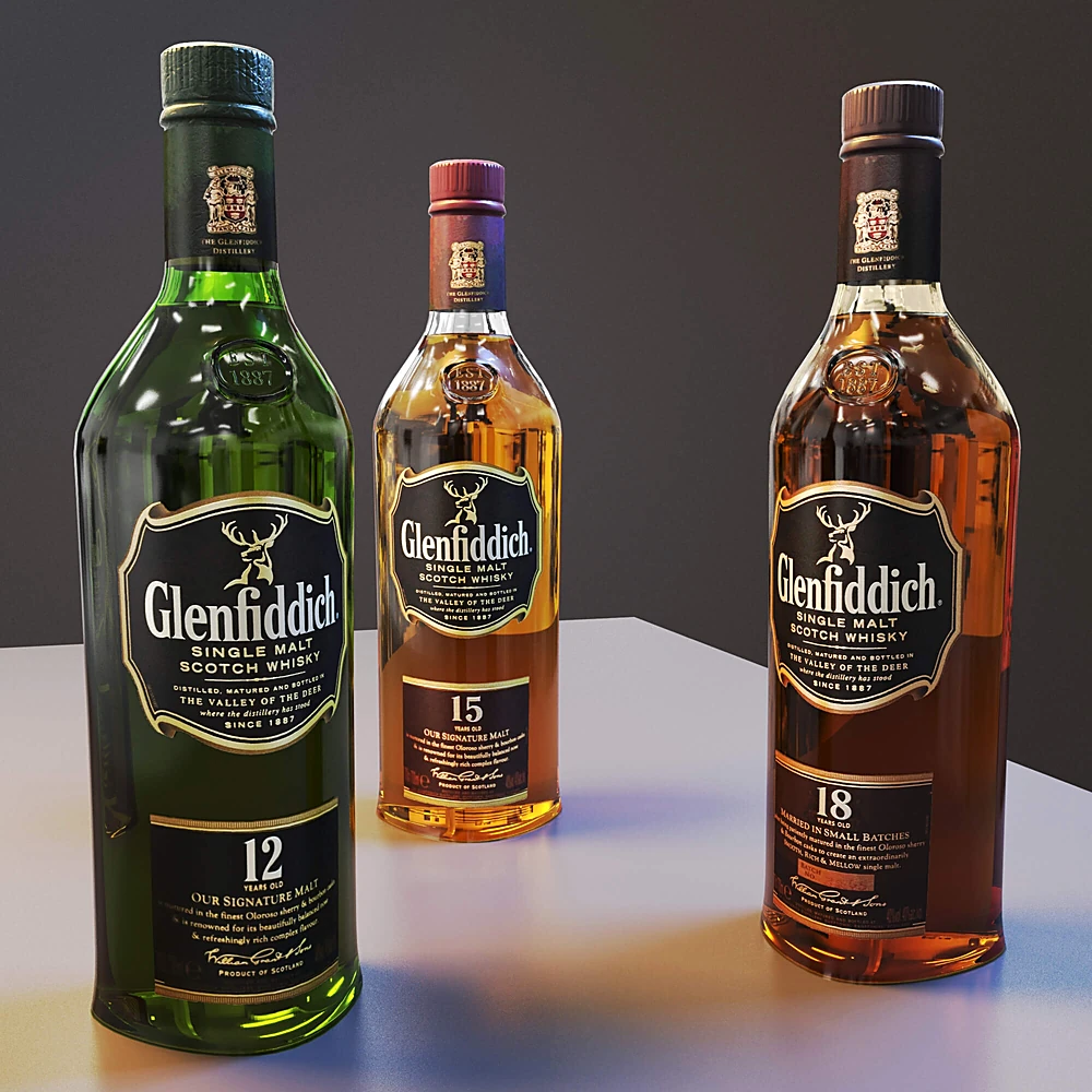 Whisky Bottles Set by Glenfiddich