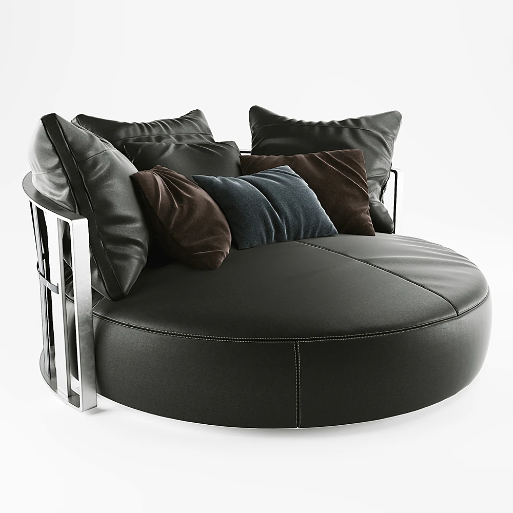 Round Sofa Scarlett by Poltrona Frau