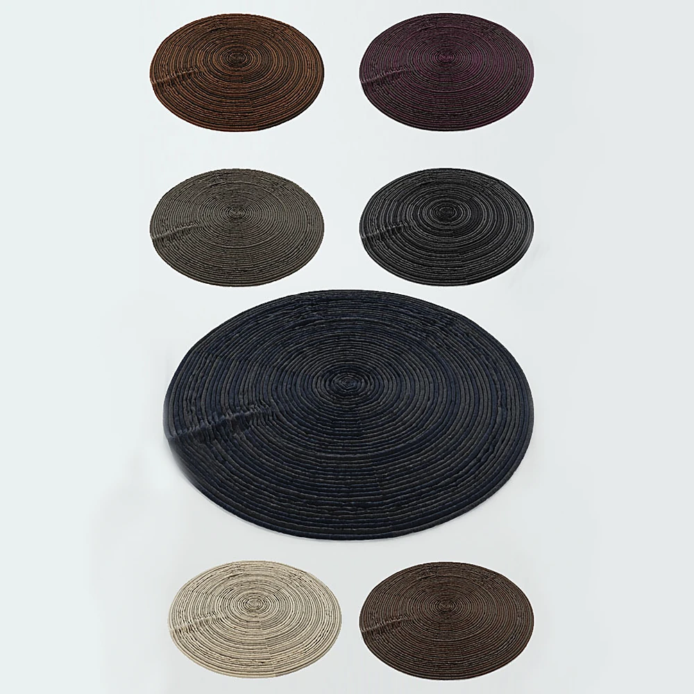 Round Carpets Collection with Spiral Weave