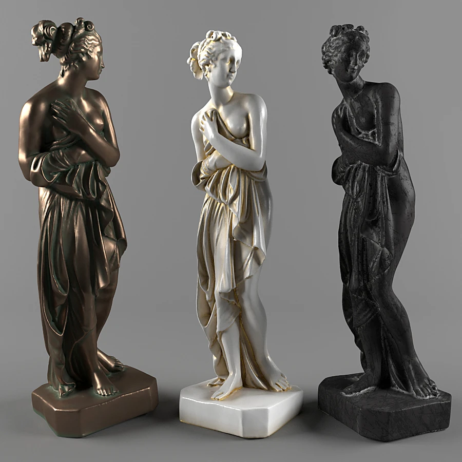 Decorative Statues of Classical Female Figures