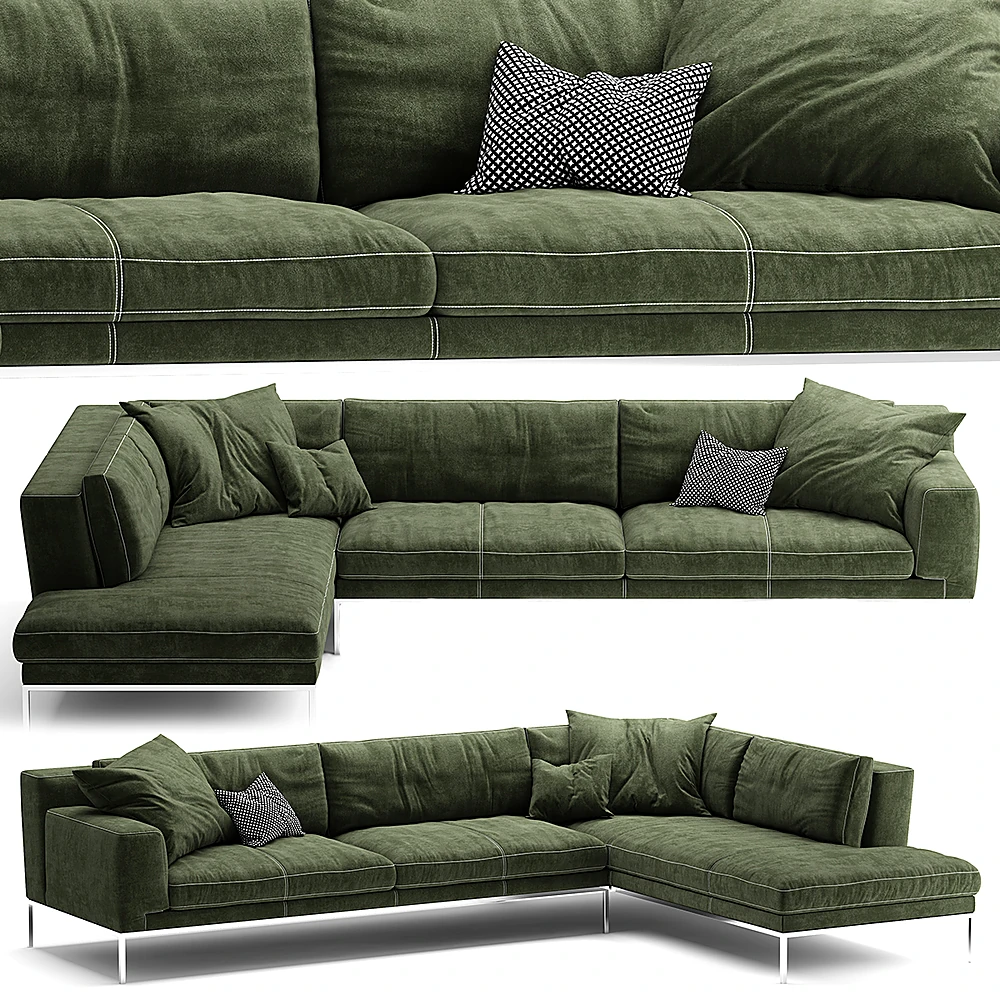 Corner Sofa Edizione 05 by Italia Edizione