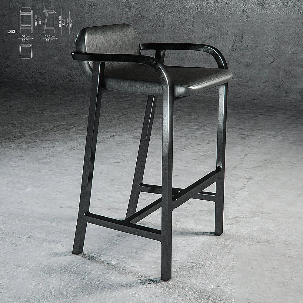 Bar Stool Fulgens 15 by Maxalto