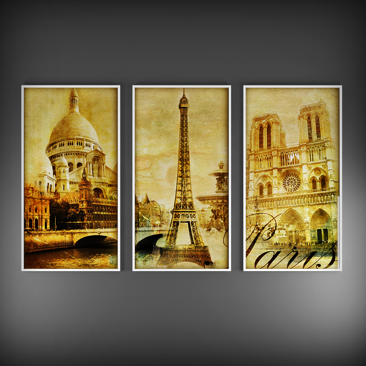 Picture Triptych Paris 02 2