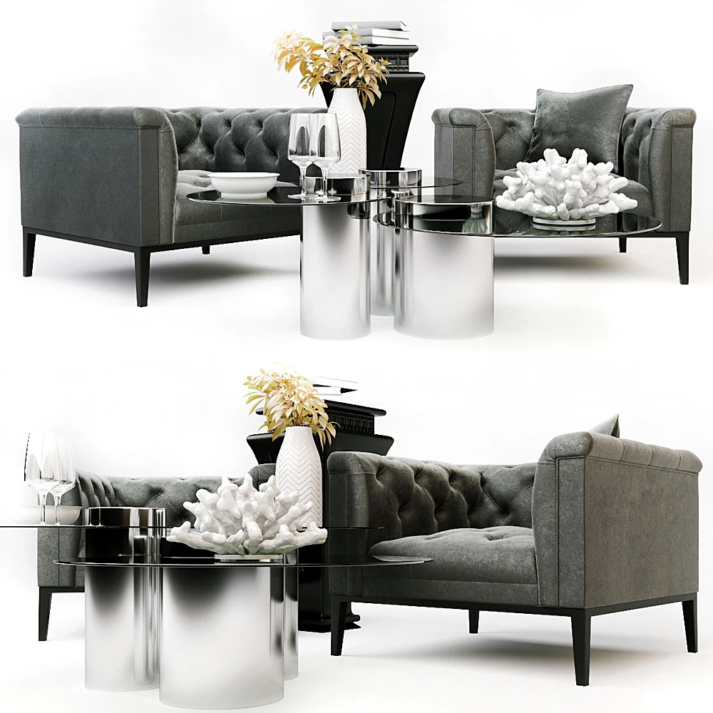 Armchairs / Decorative set 1