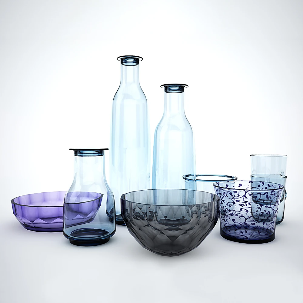 Glassware Set Decoration by Kosta Boda