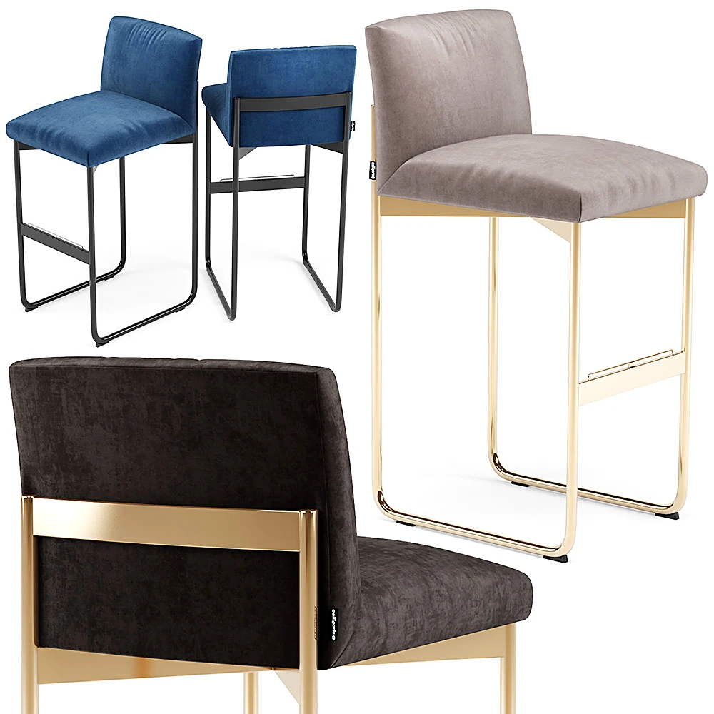 Upholstered Bar Stool 98 by Fameg