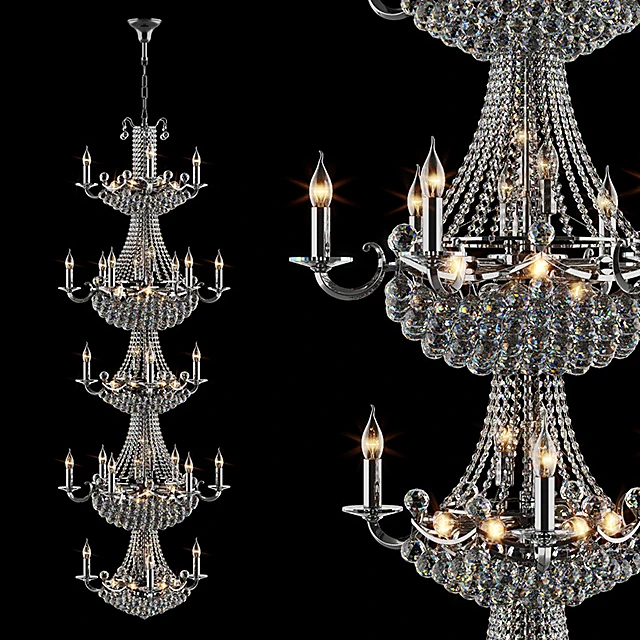 Multi-tiered Crystal Chandelier