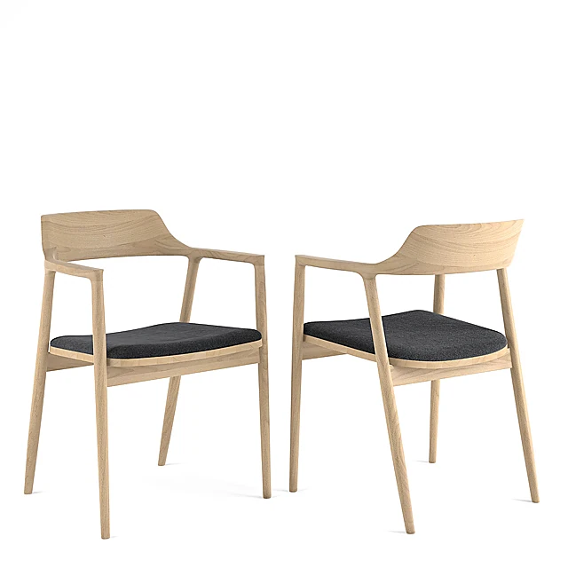 Wooden Dining Set with Minimalist Design (2)