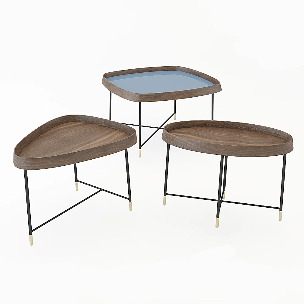 Coffee Table Set Fritz 05 by Porada (2)