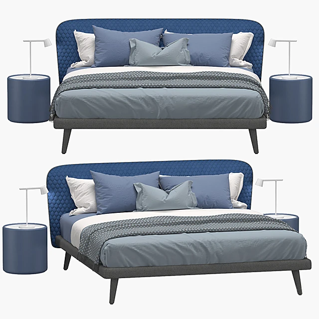 Bed Corolle Sottile 09 by Bolzan
