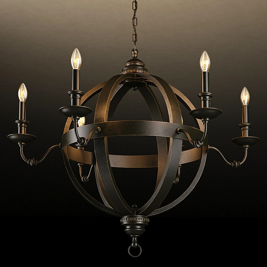 Medieval Metal Chandelier