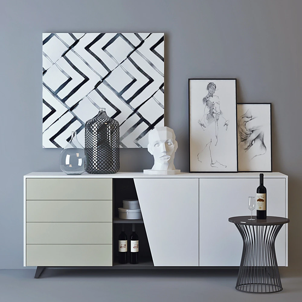 Decorative Set Diagonal sideboard 05 by Tomasella