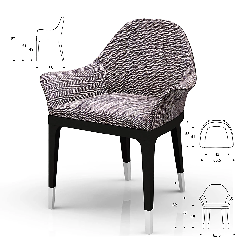 Armchair Manta low 003 by Smania