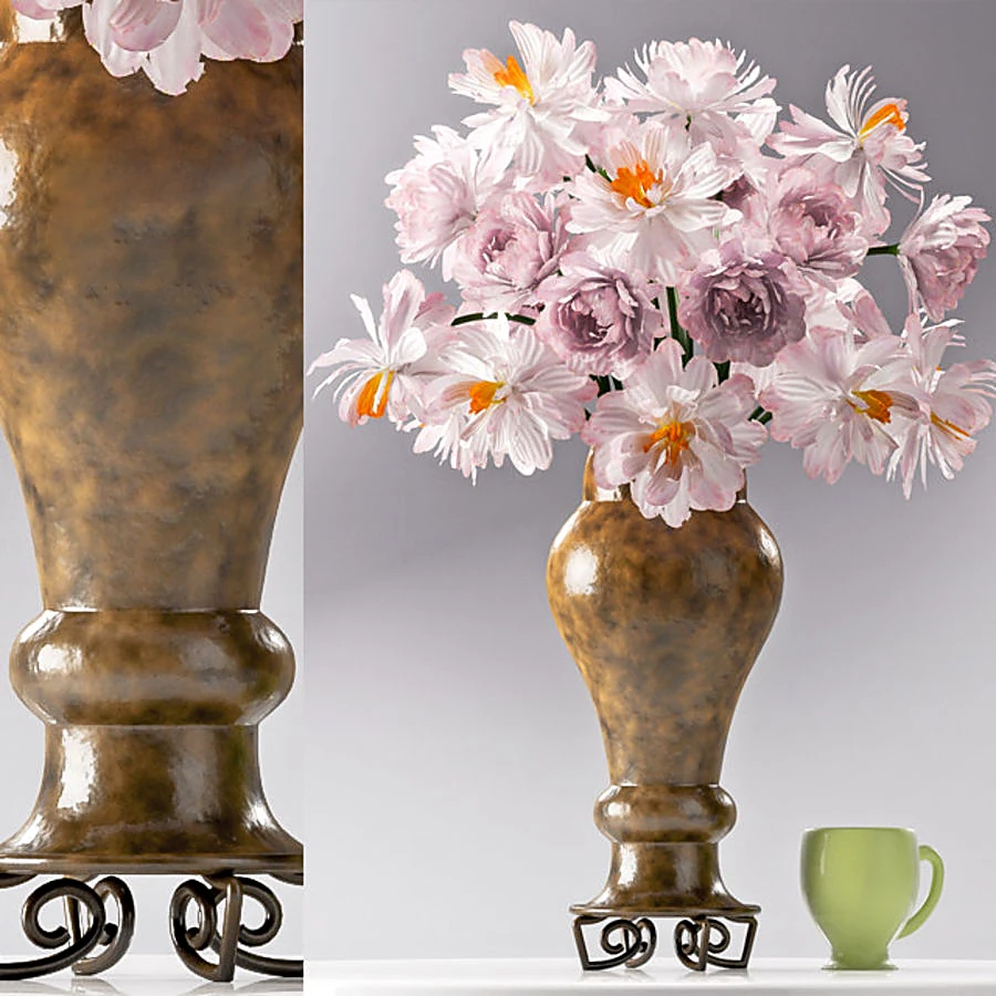 Classic Ceramic Flower Vase Set
