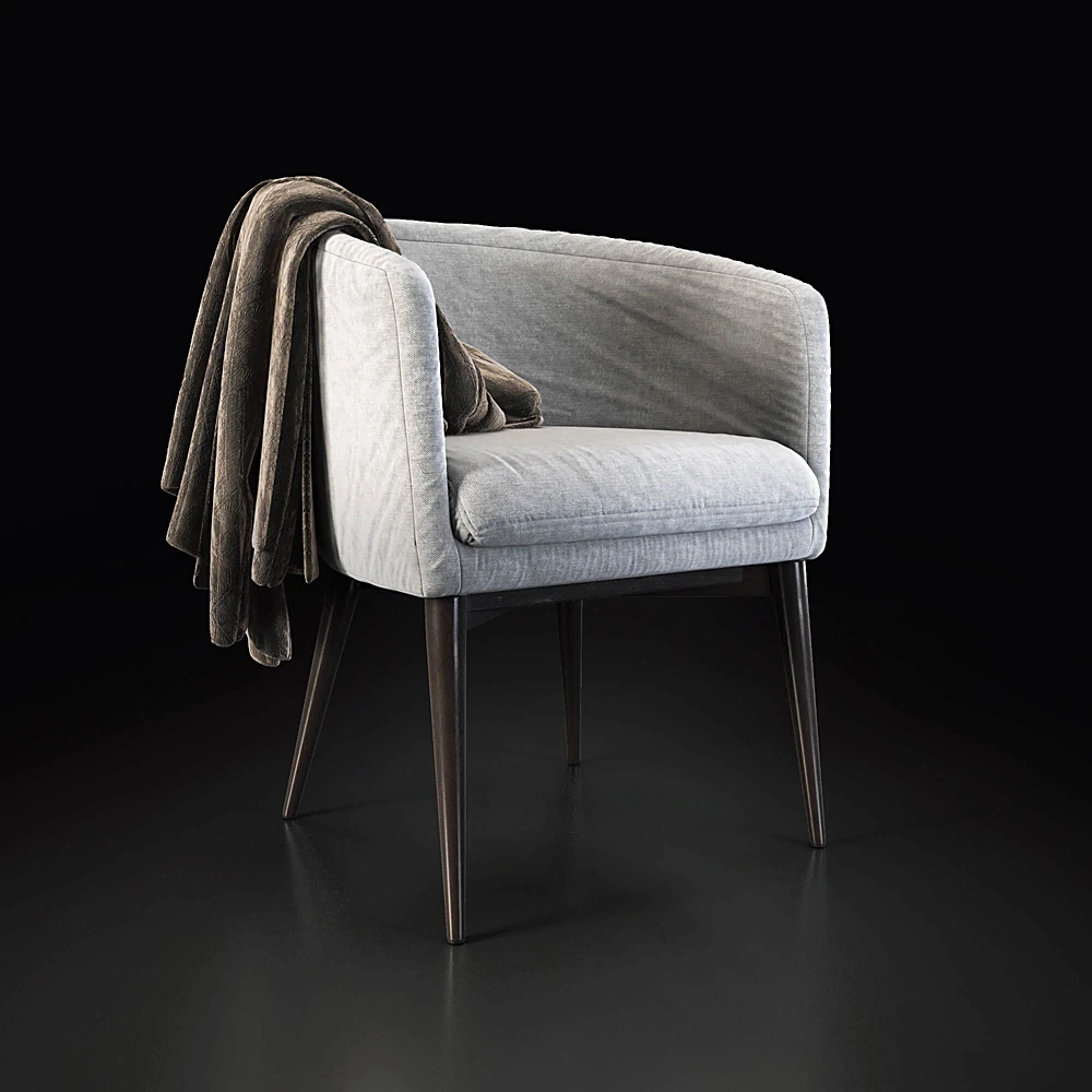 Modern White Armchair