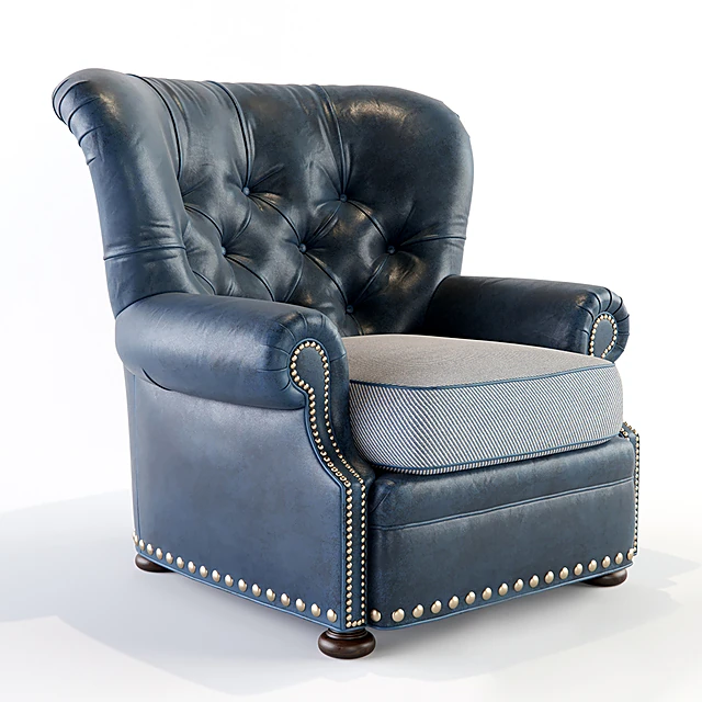 Classic Tufted Leather Armchair