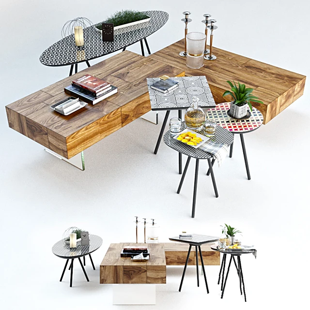 Coffee Tables Set Sattelan Italia by Sattelan Italia