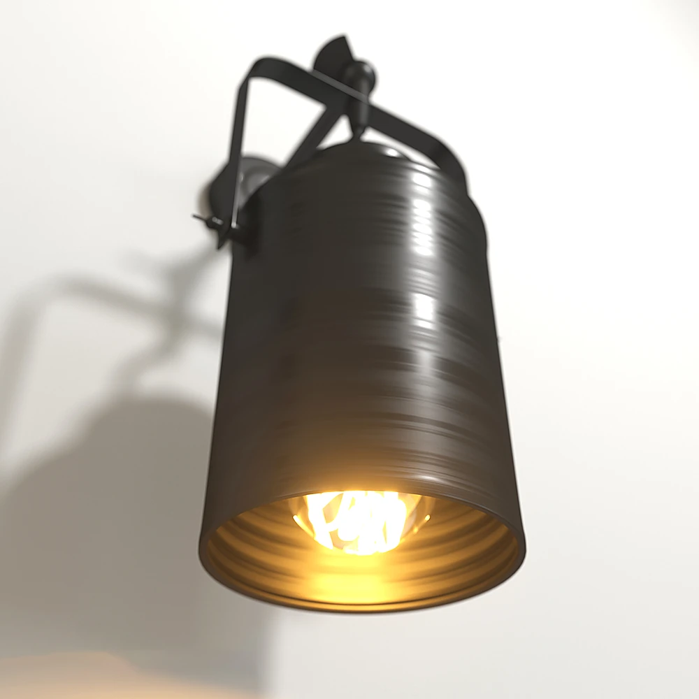 Industrial Black Metal Wall Light (3)