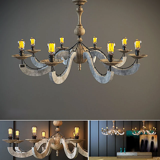 Rustic Chandelier classic 03 by SVOYA