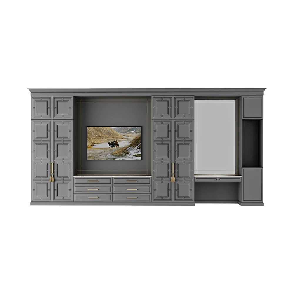 Furniture Composition with Decorative Panels