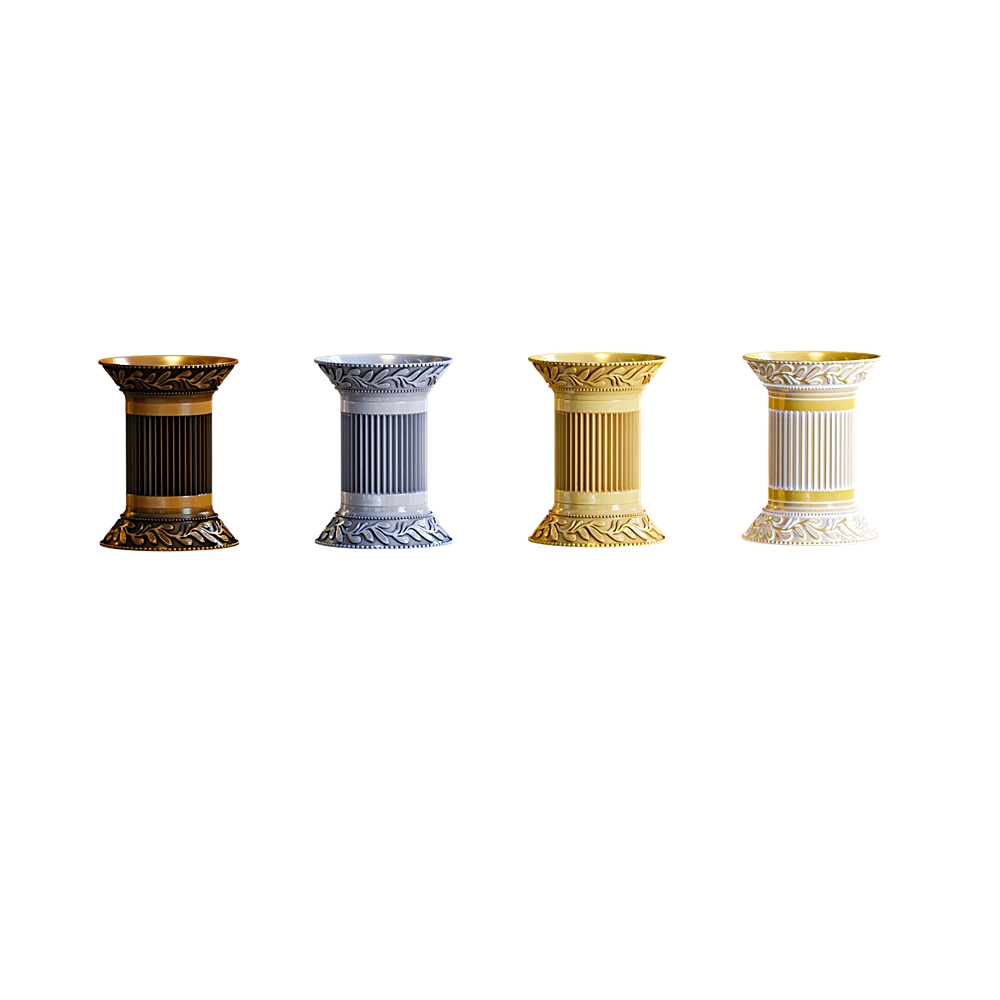 Decorative Wall Light Set with Classical Motifs