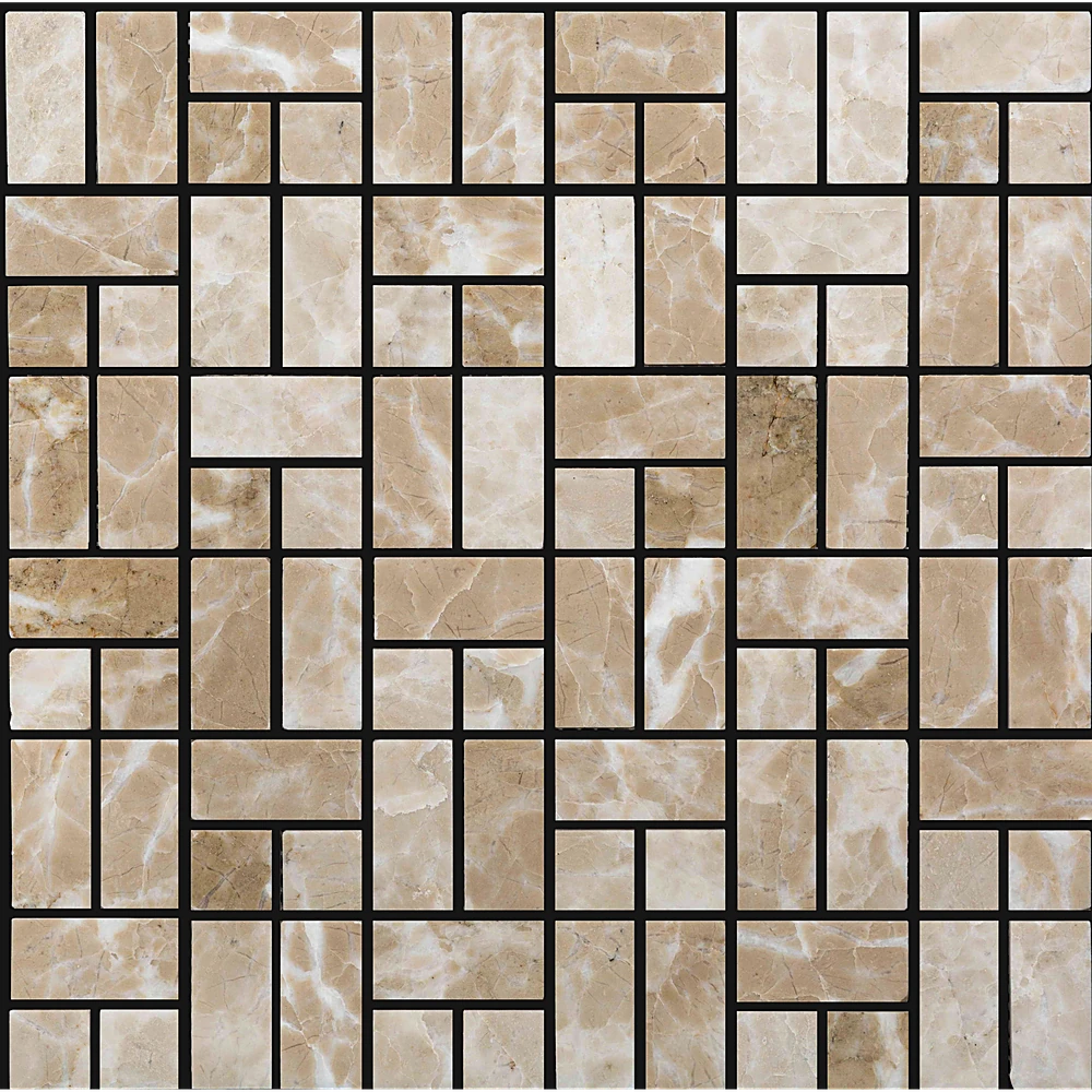 Wall Mosaic Tile Nur Mosaic from natural marble beige (2)