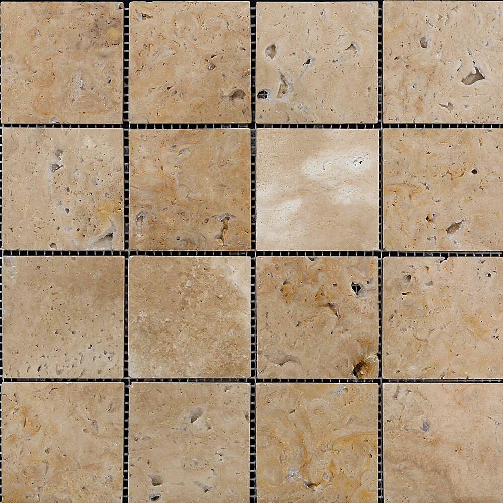 Mosaic Tile Nur Mosaic Travertine Vanilla cream (2)