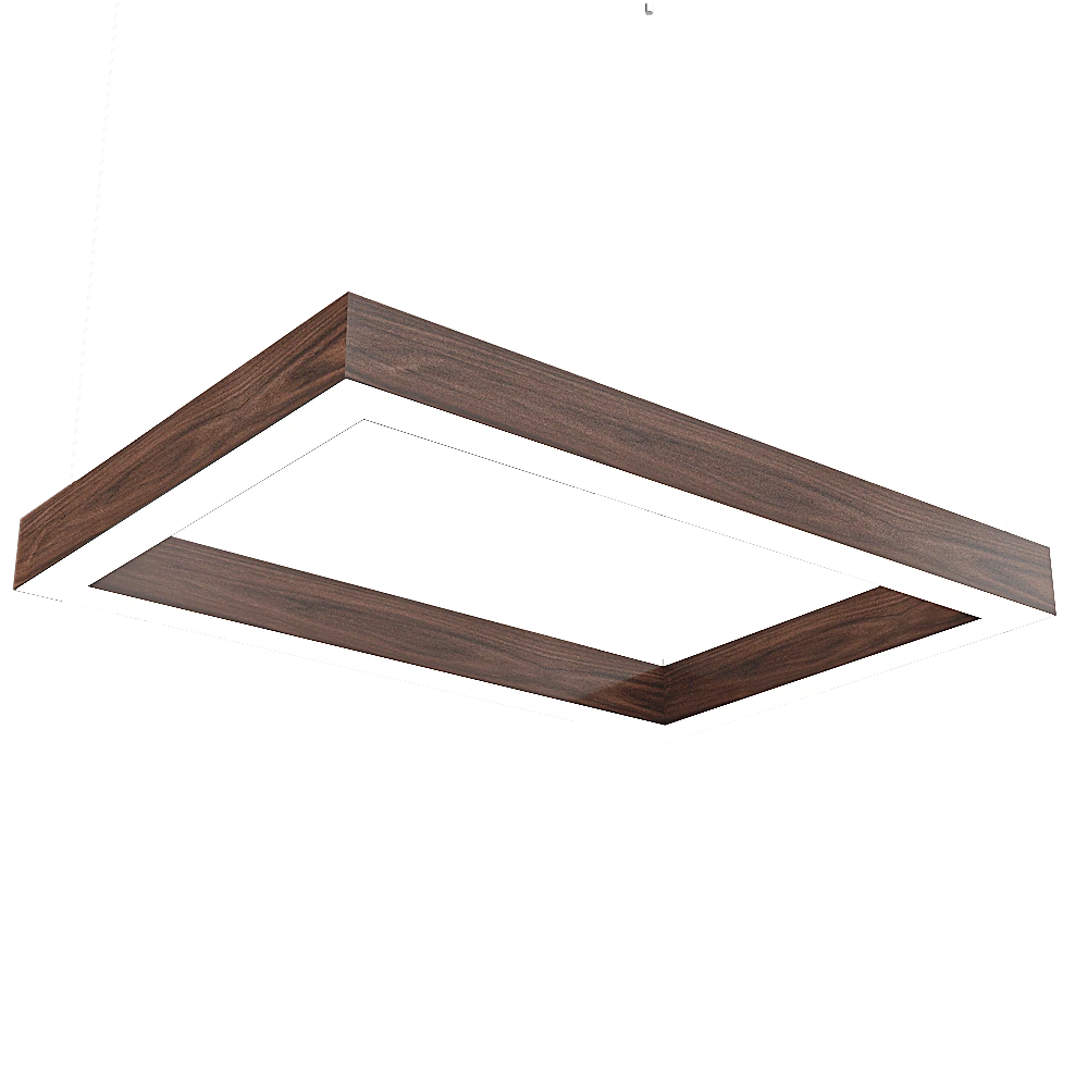 Pendant Lamp Ledalen Wood rettangolo