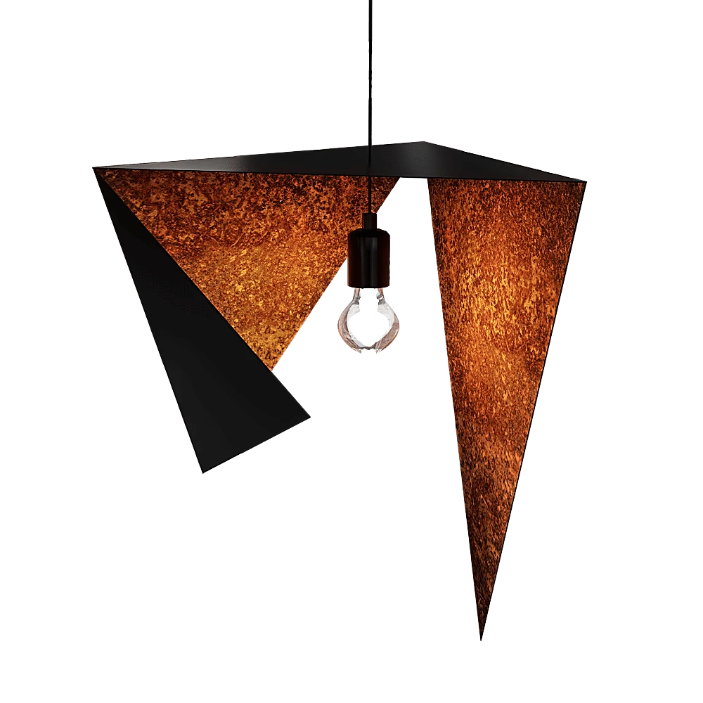 Pendant Lamp Gie El Duo Bird I black-rusty LGH0640
