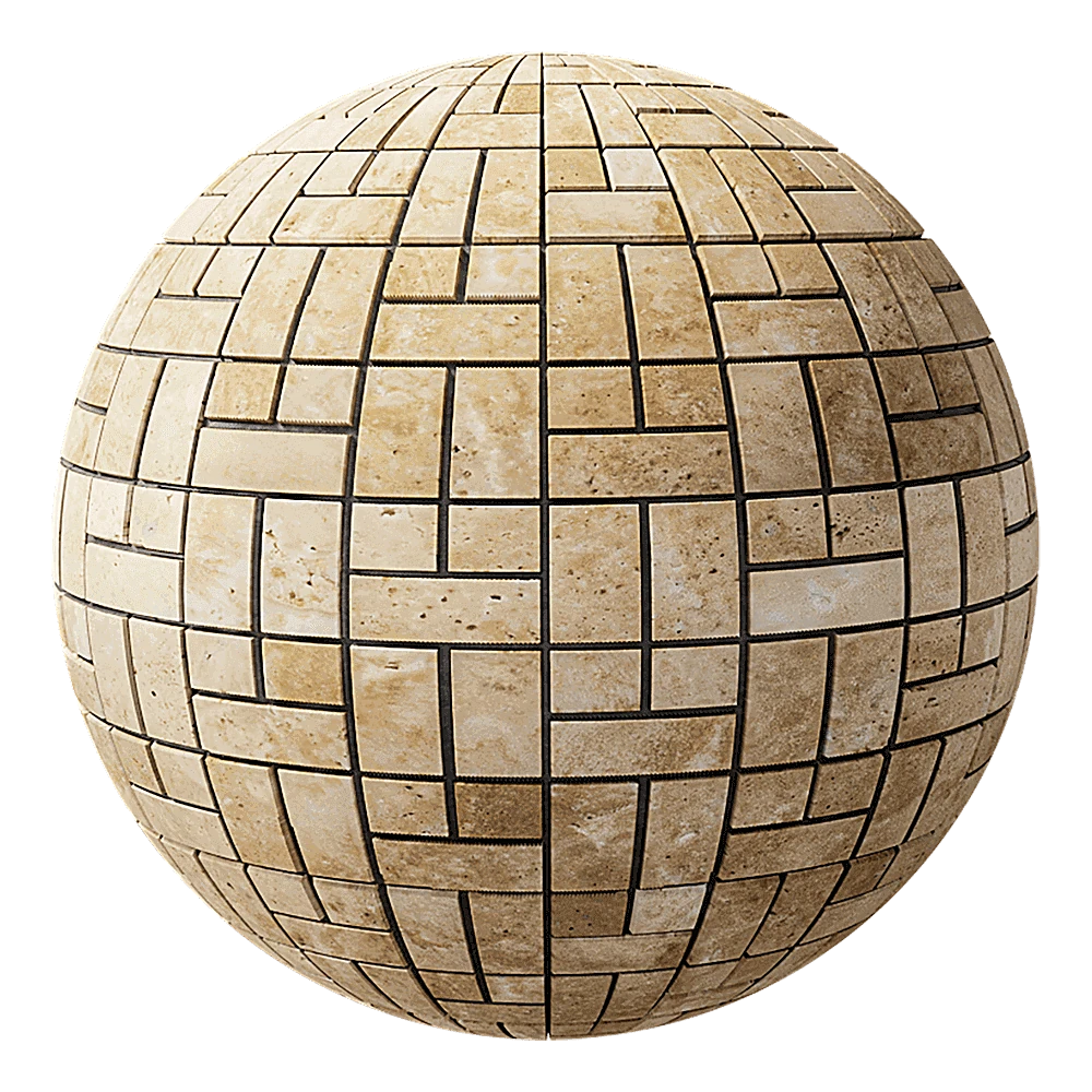 Mosaic Tile Nur Mosaic Travertine classic arte lmperiale collection