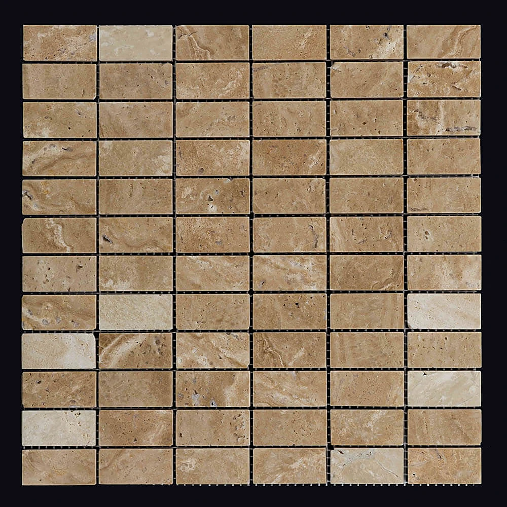 Mosaic Tile Nur Mosaic Polished travertine special cut (2)