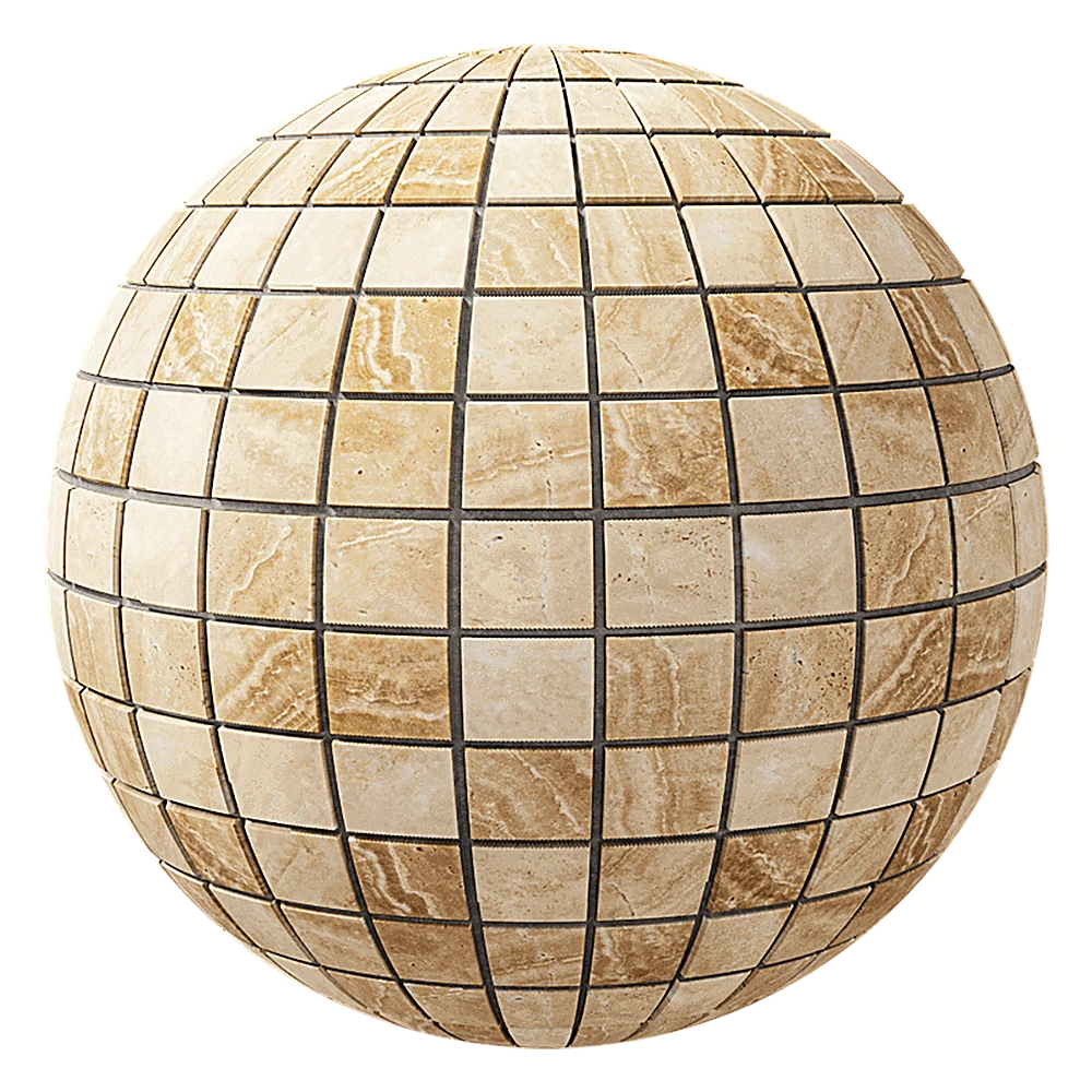 Travertine Tile Texture Nur Mosaic Natural cube collection 1