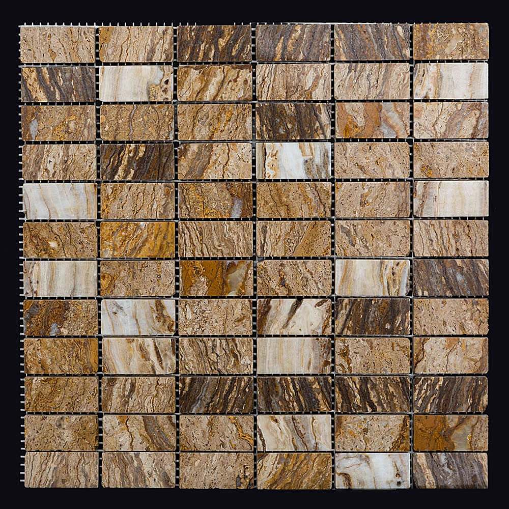 Mosaic Tile Nur Mosaic Polished travertine zebra (2)