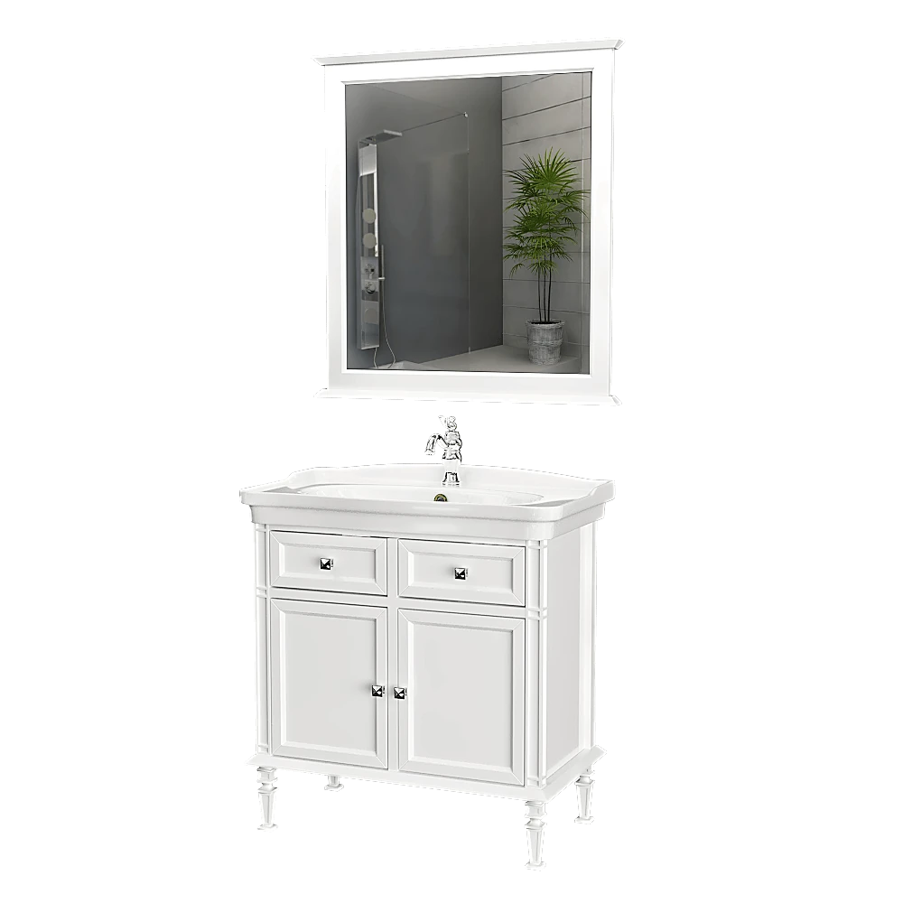 Cabinet with sink Opadiris Kantara 85 cm