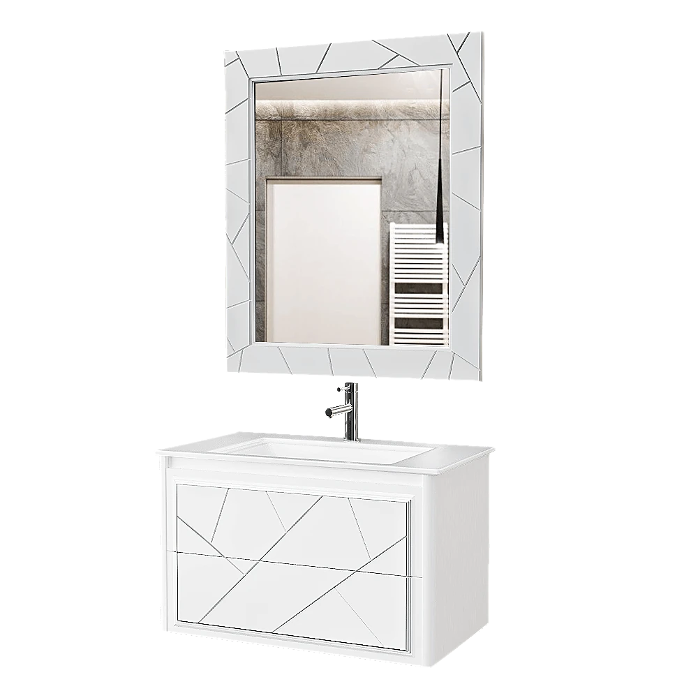 Washbasin Cabinet Opadiris Luigi Matt White