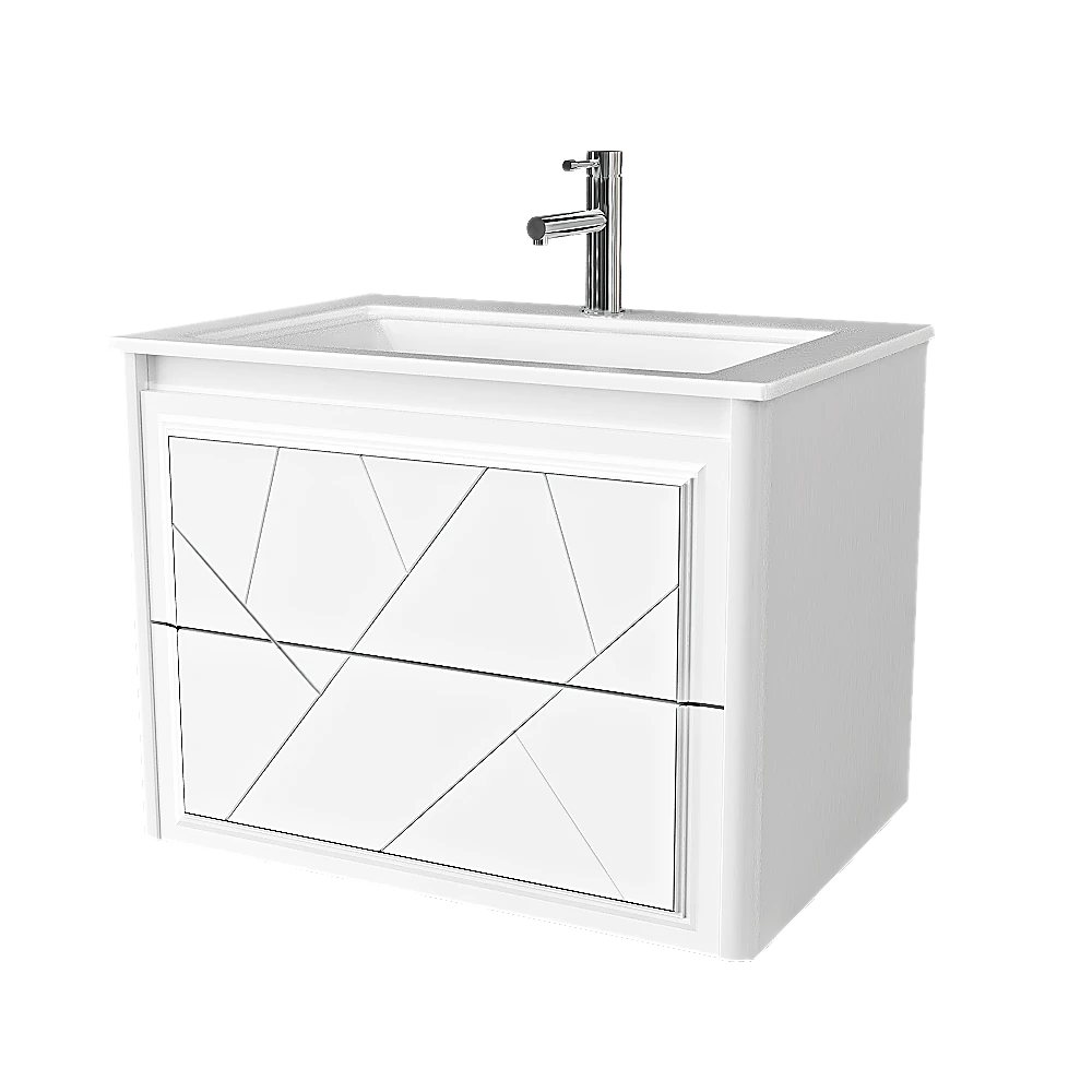 Cabinet with Sink Opadiris Luigi white matte