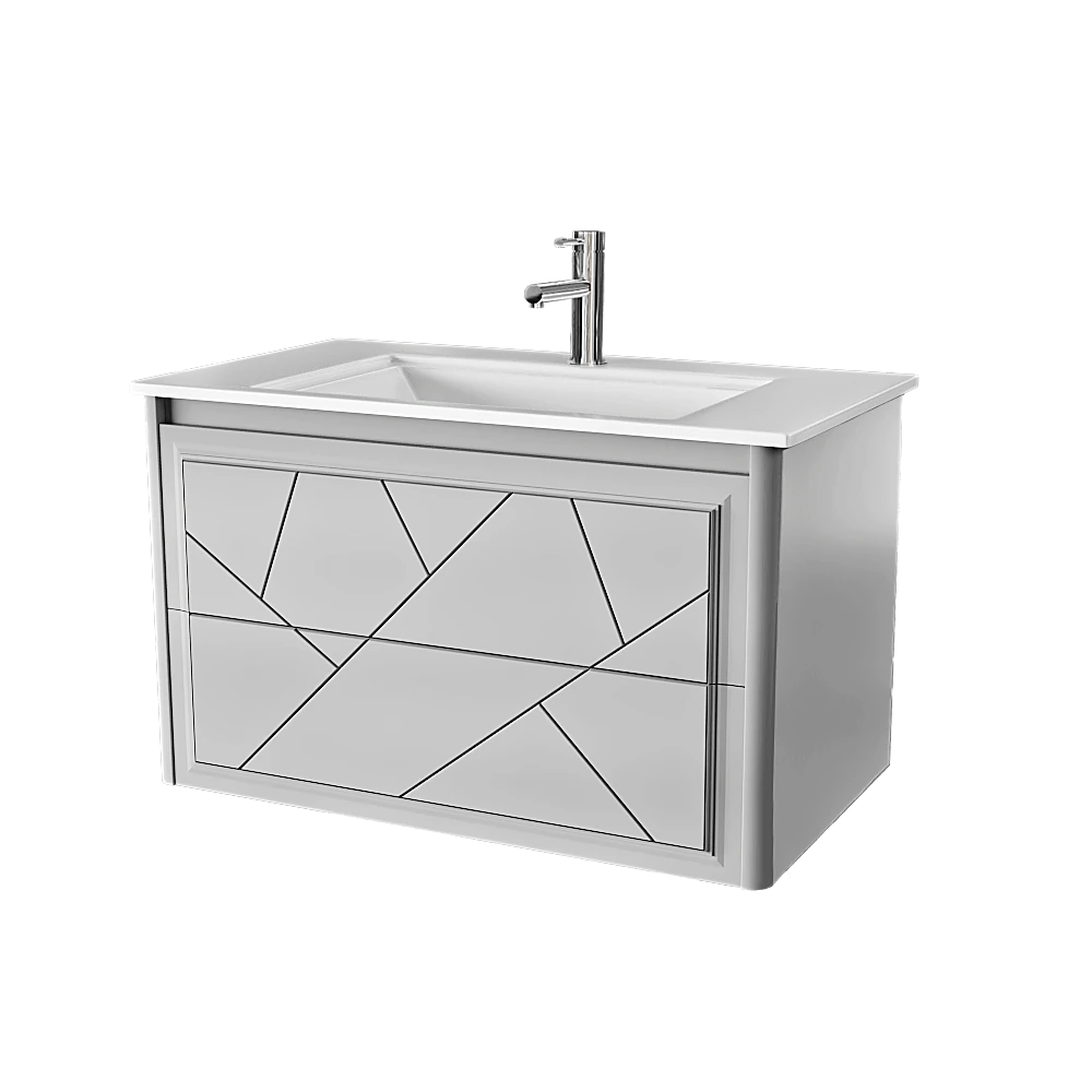 Vanity Cabinet Opadiris Luigi Gray Matte