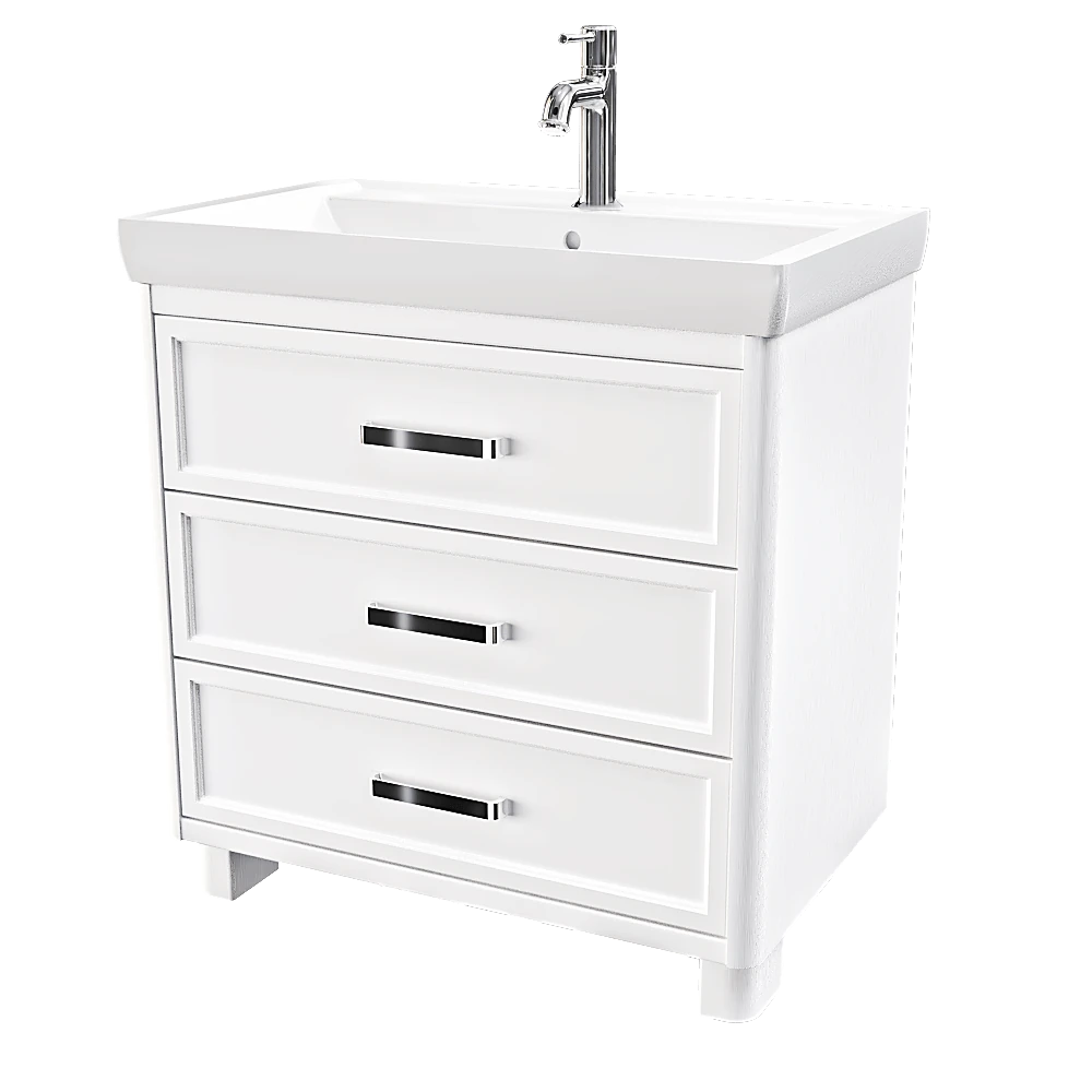 Cabinet with Sink Opadiris Vegas 80 cm
